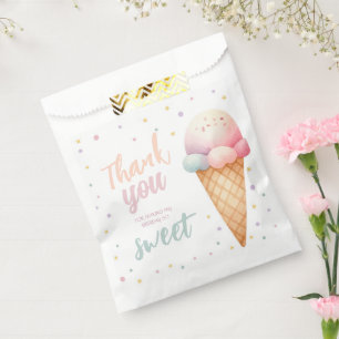 Here's The Scoop Ice Cream Birthday Party Favour Bag