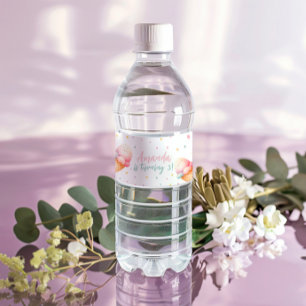 Here's The Scoop Ice Cream Birthday Party Water Bottle Label