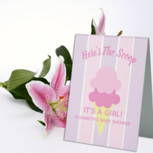 Here's The Scoop Ice Cream Summer Baby Shower