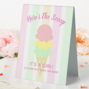 Here's The Scoop Ice Cream Summer Baby Shower