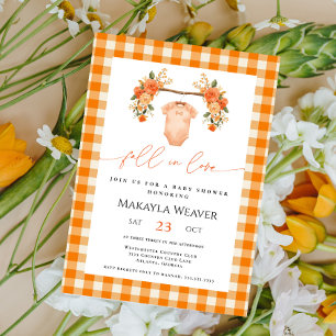 Here's the Scoop Ice Cream summer Baby Shower Invitation