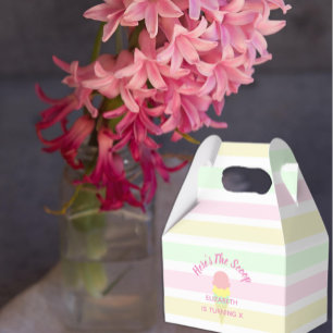 Here's The Scoop Ice Cream Summer Birthday Favour Box