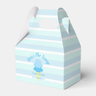 Here's The Scoop Ice Cream Summer Boy Birthday Favour Box