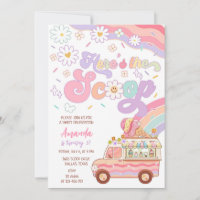Here's The Scoop Ice Cream Truck Rainbow Birthday