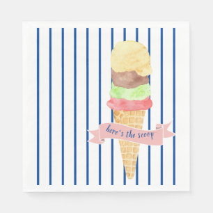 Here's The Scoop Paper Napkin