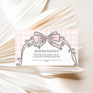 Here's the Scoop Pink Ice Cream Sundae Baby Shower Enclosure Card