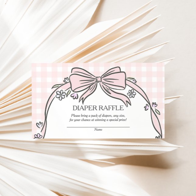 Here's the Scoop Pink Ice Cream Sundae Baby Shower Enclosure Card (Creator Uploaded)