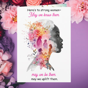 Here's to Strong Women International Women's Day  Card