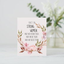 Here's to Strong Women Pink Peony