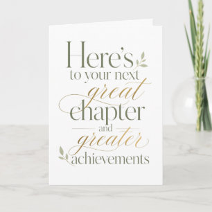 Here's to Your Next Great Chapter Card