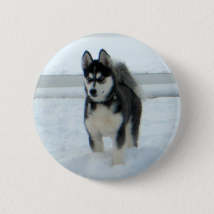 Here's Trouble 6 Cm Round Badge