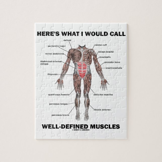 Here's What I Would Call Well-Defined Muscles Jigsaw Puzzle (Vertical)