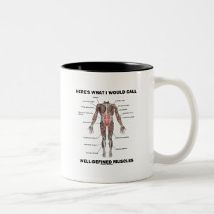 Here's What I Would Call Well-Defined Muscles Two-Tone Coffee Mug