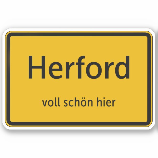 Herford Sticker Sticker Autosticker (Front)