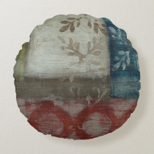 Heritage Abstract II Round Cushion