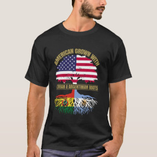 Heritage American Grown with Bolivian Argentinian T-Shirt