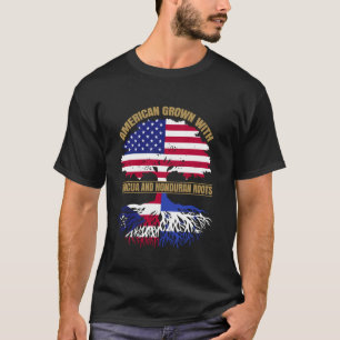 Heritage American Grown with Puerto Rican Honduran T-Shirt
