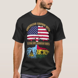 Heritage American Grown with St Lucian Ghanaian Ro T-Shirt