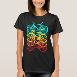 Heritage Bikes Colourful Classics  Bicycles Fans T-Shirt
