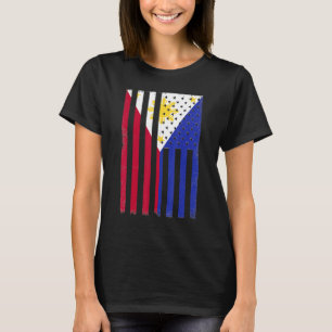 Heritage Descendant Filipino Roots Philippine Flag T-Shirt