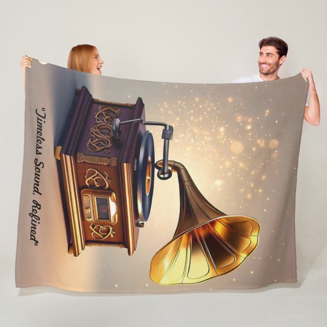 "Heritage Gramophone Sound" Fleece Blanket (In Situ)