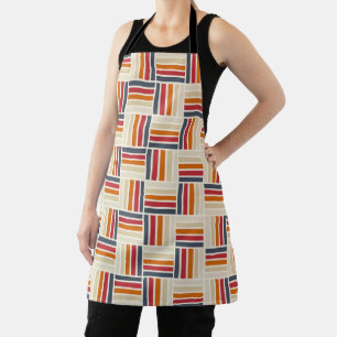 Heritage Grid Quilt seamless pattern Apron