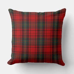 Heritage Holiday Red Scottish Tartan Christmas Cushion