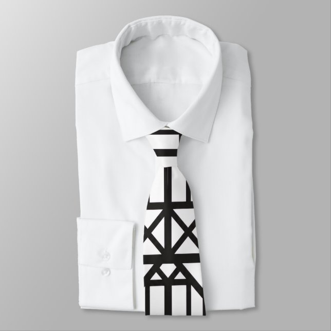 Heritage Lattice line Tudor Architecture inspired Tie (Tied)