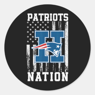 Heritage Patriots Logo Nation Hs  Classic Round Sticker
