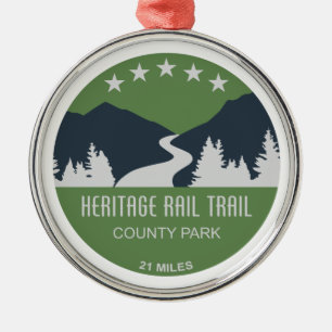 Heritage Rail Trail County Park Metal Ornament
