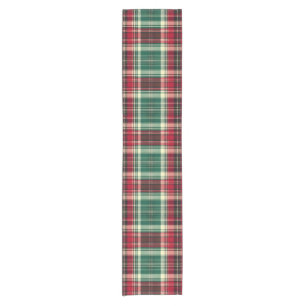Heritage Tartan Table Runner – Red & Green Plaid