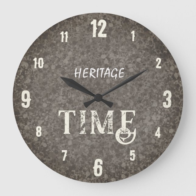 Heritage Time Vintage Large Clock (Front)