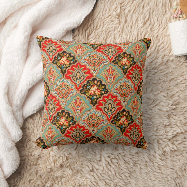 Heritage Traditional Indian Style Throw Pillow (Blanket)