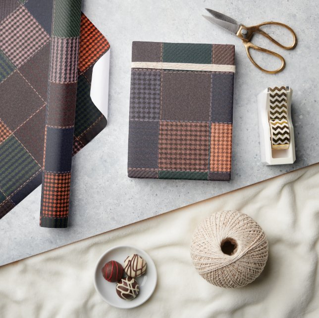 Heritage Tweed Plaid  Wrapping Paper (Crafts)