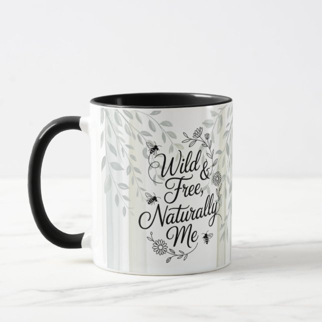 Heritage Wild and Free Naturally Me Quote Mug (Left)
