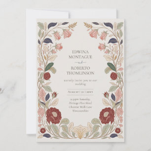 Heritage William Morris Inspired Wedding Invitation