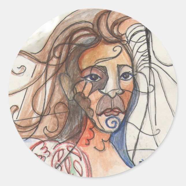 Heritage Wind Classic Round Sticker (Front)
