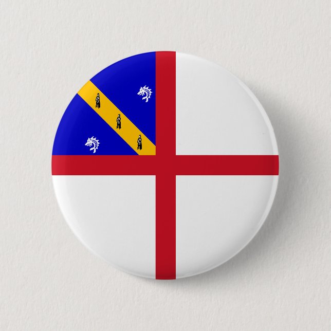 Herm Flag 6 Cm Round Badge (Front)