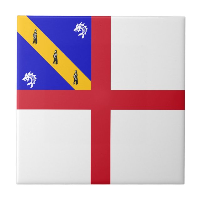 Herm Flag Ceramic Tile (Front)