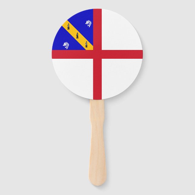 Herm Flag Hand Fan (Front)