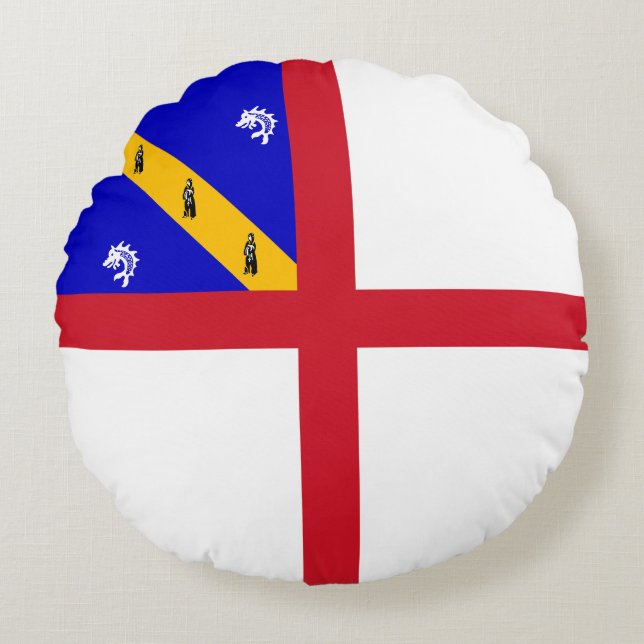 Herm Flag Round Cushion (Front)