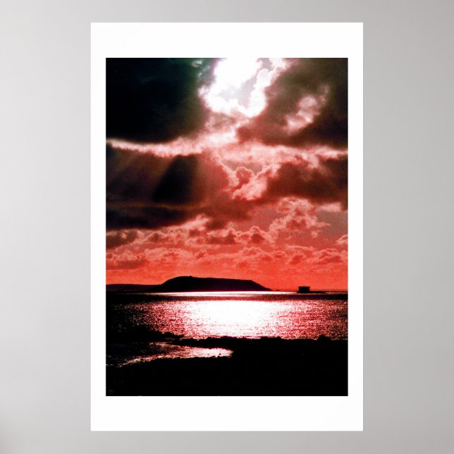 HERM ISLAND AT SUNSET POSTER (Front)
