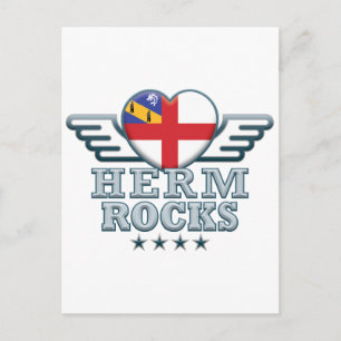 Herm Rocks v2 Postcard