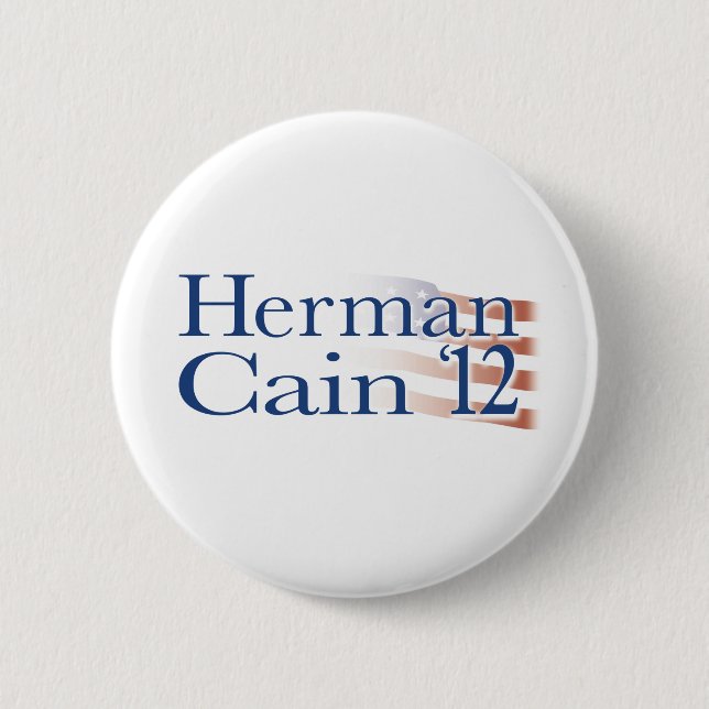 Herman Cain 2012 6 Cm Round Badge (Front)