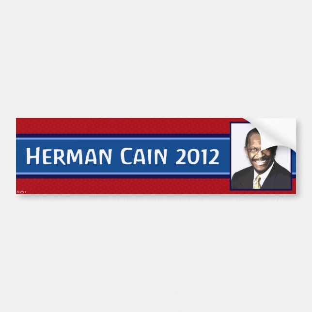 Herman Cain 2012 Bumper Sticker (Front)