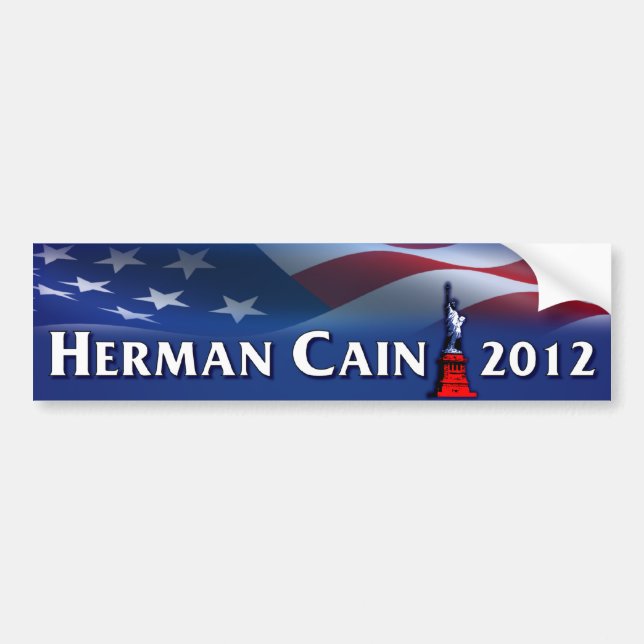 Herman Cain 2012 Bumper Sticker (Front)