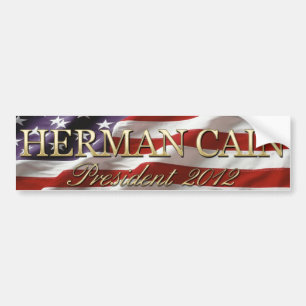 Herman Cain 2012 bumper sticker