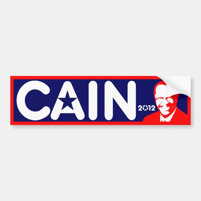 Herman Cain 2012 Bumper Sticker (Front)