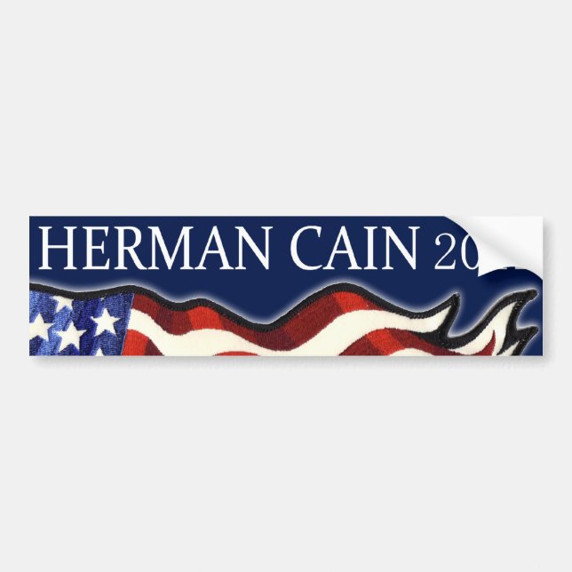 Herman Cain 2012 Bumper Sticker (Front)