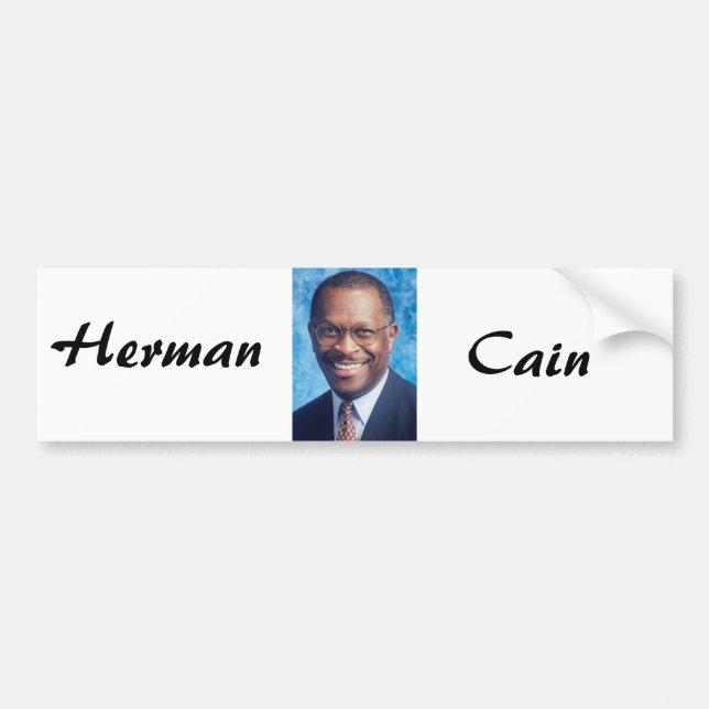 Herman Cain Bumper Sticker (Front)